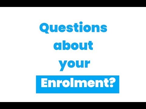 Enrolment FAQ's