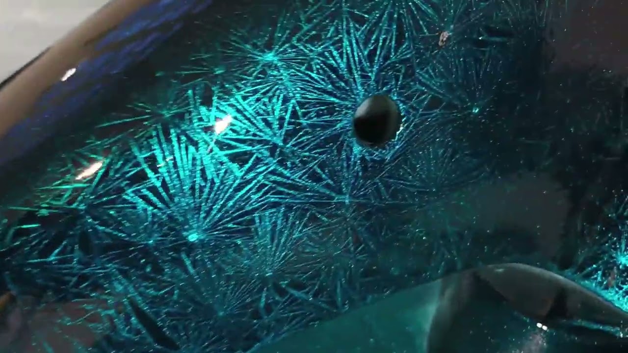 EFECTO CRISTAL con PINTURA CANDY AZUL TURQUESA