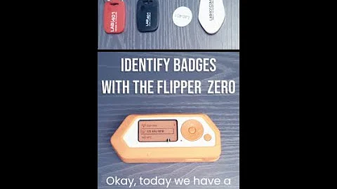 Identify the type of badge (HF/LF) with the flipper zero