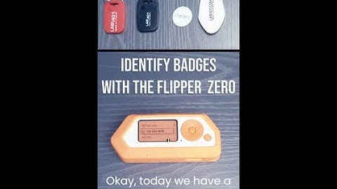 Identify the type of badge (HF/LF) with the flipper zero