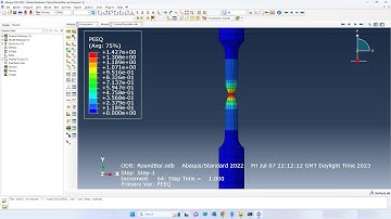 #Abaqus ¦ Round uniaxial coupon test modeling in Abaqus