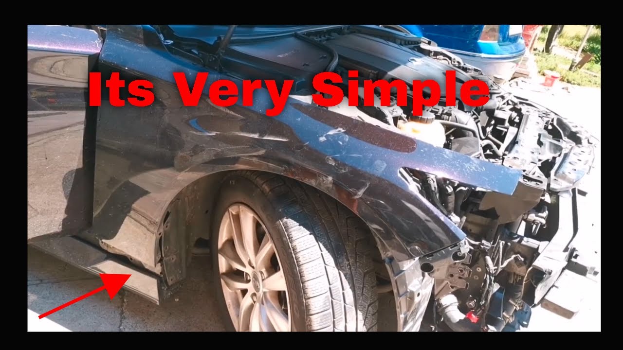 Here Its How To Remove Your Infiniti Q50 Front Fenders YouTube