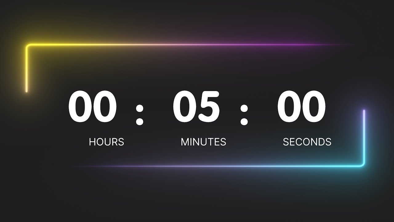 Five minute countdown |Tomato Learning Method - YouTube