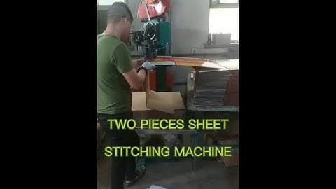 Manual stitching machine for two pieces sheet nailing with servo motor