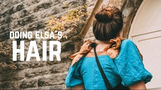 Edwardian Hairstyle for Medium Hair || Historical Elsa Cosplay