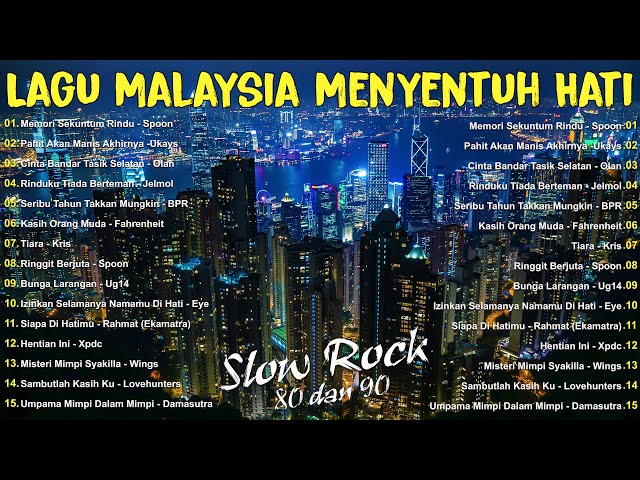 Lagu Slow Rock LEGENDA Malaysia - Lagu Rock Kapak Malaysia 80-90an Terbaik - Lagu Malaysia Populer class=
