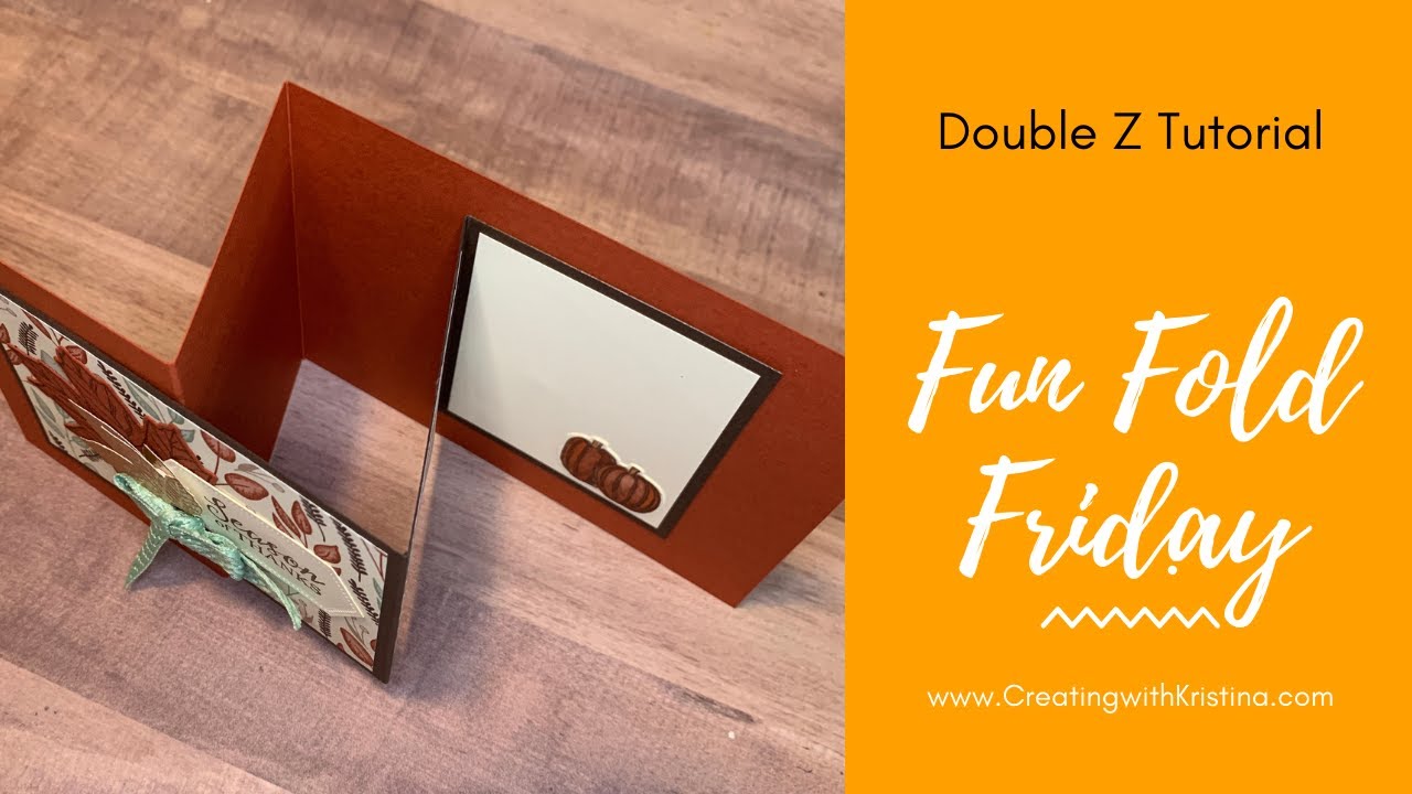 How to Make a Double Z Fun Fold Card for Any Season - YouTube