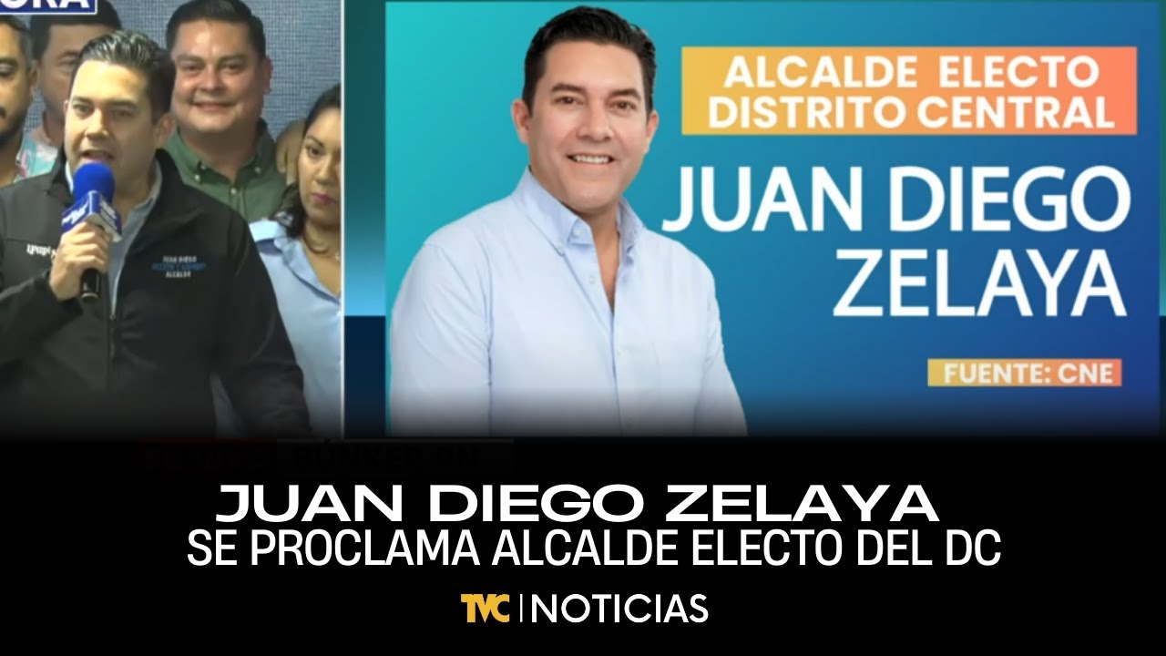Juan Diego Zelaya se proclama alcalde electo del Distrito Central, tras declaratoria del CNE