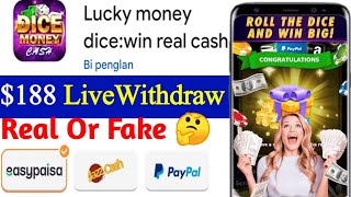 Lucky Money Dice Real Or Fake - Lucky Money Dice Withdrawal Proof - Lucky Money Dice Win Real Cash screenshot 3