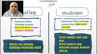 Kafa Thn 4 Aqidah Beriman Kepada Qada U0026 Qadar bhg 2