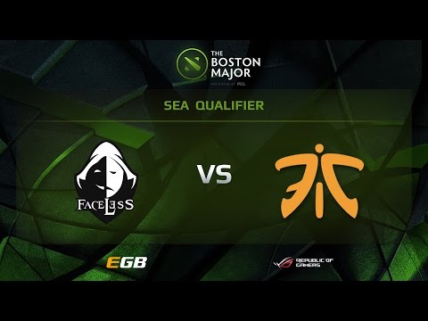 Fnatic vs Faceless, Boston Major SEA Qualifiers
