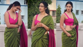 Megha Shukla Latest Hot Saree Images Collections 2024 Actresses Hot Vertical Close Up Video