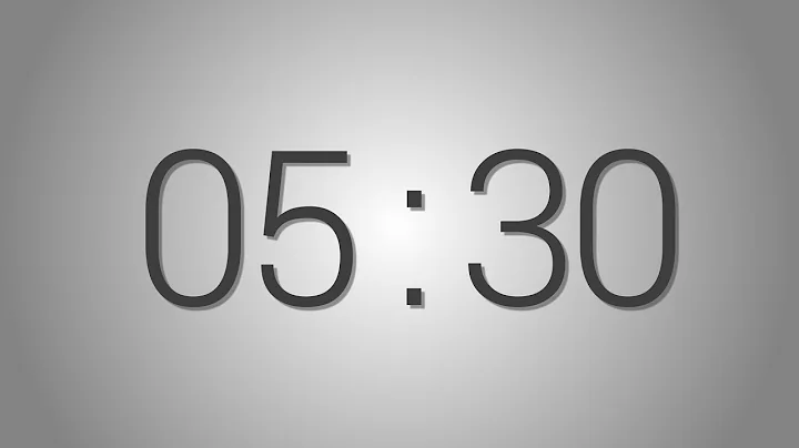 5 Minutes 30 seconds countdown Timer - Beep at the end | Simple Timer (five min thirty sec)
