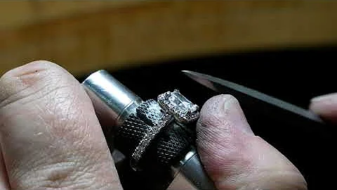 Crafting a Radiant Cut Diamond Halo Engagement Rin...