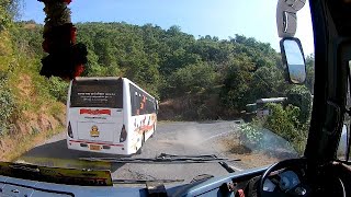 Kumbharli Ghat through my Action Camera - Devrukh - Pune MSRTC Bus in Kumbharli Ghat | Konkan