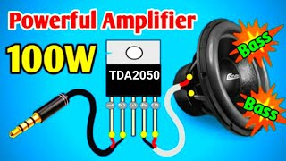 merakit power amplifier tda2050 sederhana