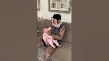 Dad Outsmarts Baby While Feeding 