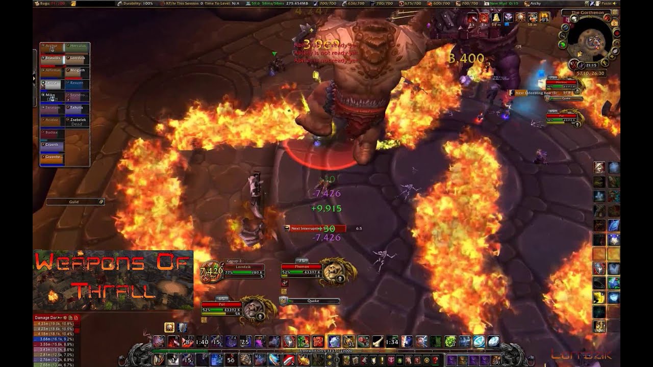 Weapons Of Thrall vs Twin Ogron Normal First kill