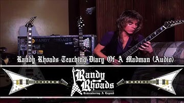 Randy Rhoads: Randy Teaching "Diary Of A Madman" (Audio Lesson)