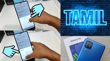 How to Change Date and time in Samsung Galaxy F12 in Tamil | How to Change Date & Time  SAMSUNG F12