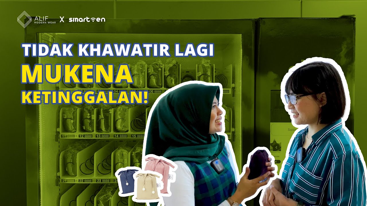 Alif Mukena Travelling Tersedia di Vending Machine MRT Bundaran HI!