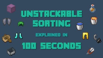 Minecraft Unstackable Sorting Explained in 100 Seconds