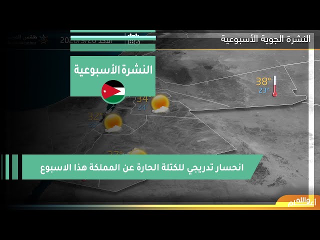 طقس العرب الأردن النشرة الجوية الأسبوعية السبت 2020 9 19 طقس العرب طقس العرب
