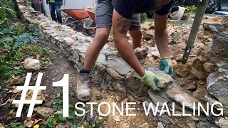 Building A Stone Wall Using Rough Stone #1