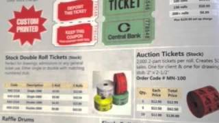 Custom Printed Roll Tickets Raffle Ticket Printing RI 401 451 1874