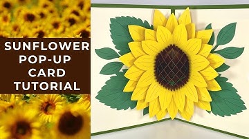 Cricut Design Space Sunflower pop-up card