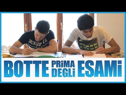 Esami 2016: Botte prima degli esami