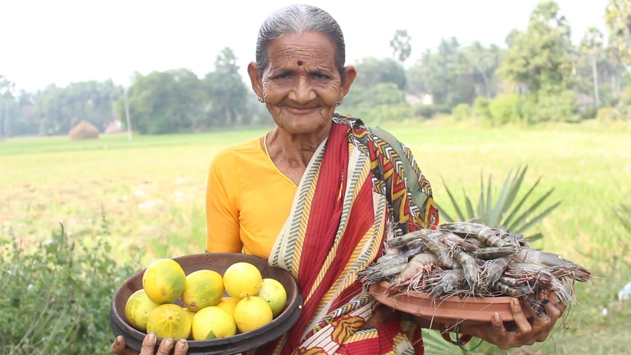 How To Cook Cucumber With Prawns Curry By My Grandma || Myna Street Food