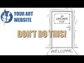 Art Shop Tip: Don&#39;t send visitors away from your website! (Tip #1)