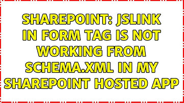 Sharepoint: JSLink in form tag is not working from schema.xml in my SharePoint hosted app