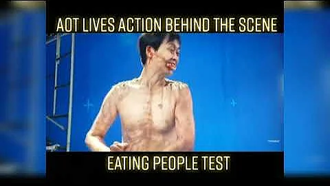 Eating people test | Attack on titan - behind the scene| LIVE ACTION