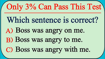 Mixed Grammar Test: Only 3% Can Pass This Test