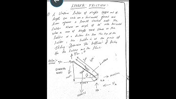 Ladder friction problem 1 - Engineering Mechanics