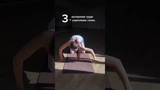 Здоровая спина и красивая осанка 🧘🏻♀️Мой коврик на ВБ: ww125749#йогадома #фитнес #осанка