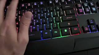 Gaming Keyboard, Dacoity Full Size Rainbow LED Backlit Quiet Computer Keyboard Review