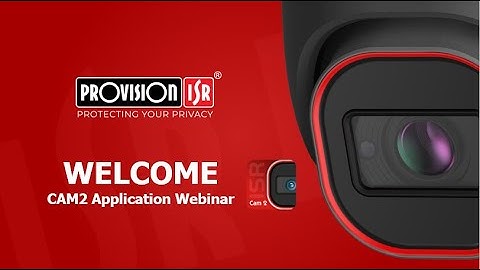 Webinar CAM2 Application