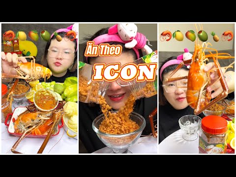 THỬ THÁCH ĂN THEO ICON ???: MIỄN LÀ NHỎ BẠN THÂN ĐAU KHỔ ?| HOÀNG LAM FOODIE