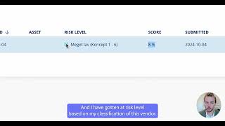 How to onboard a Vendor and perform Risk Classifications in the .legal GRC Software 🏢