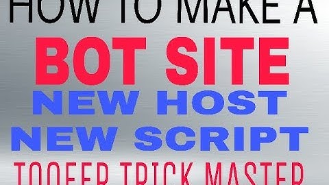 How To Make A Bot Site On Peterhost New Host || Try This