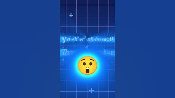 Can you solve?😲 a²+b²+c²-ab-bc-ca=0 then a=b=c JEE Exam Olympiad