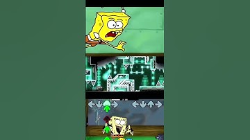 FNF Geometry Dash | Pibby Corrupted Ready Or Not #spongebob #fnf #pibby #fnfmods