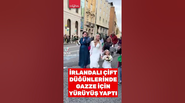 İrlandalı çift düğünlerinde Gazze için yürüyüş yaptırdı #shorts #irlanda #gazze