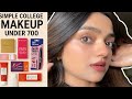 Simple makeup in budget for a fresh dewy look