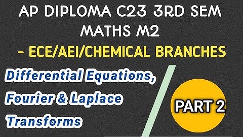 ap diploma C23 3rd sem maths M2 important questions| ap diploma C23 important questions|