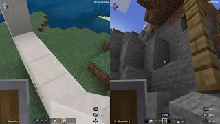 Minecraft co-op split screen 04 no commentary