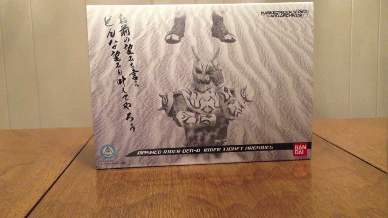Kamen Rider Den-O Rider Ticket Archives Review - YouTube